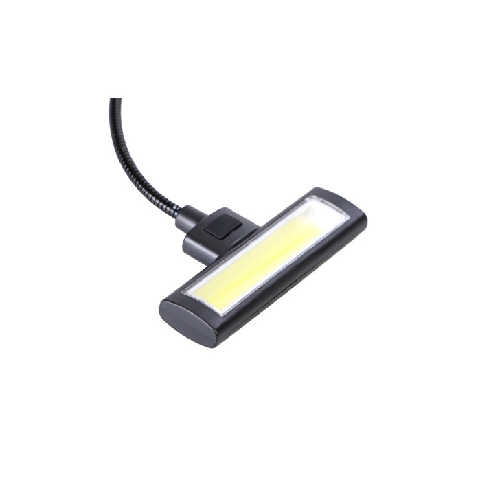 Csíptethető COB LED lámpa - olvasólámpa flexibilis szárral