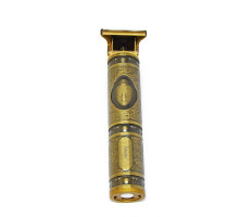 Vezeték nélküli hajvágó, trimmelő - T-pengés, arany, Buddha mintával / 0-4 mm (SK-8017)
