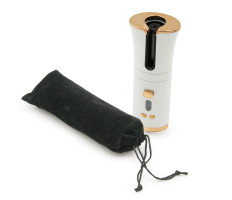 Vezeték nélküli, automata hajgöndörítő / beépített telefontöltővel - fehér