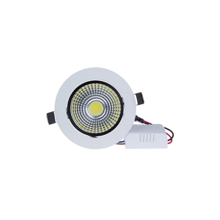 3W mini spot lámpa extra erős COB leddel / fehér keretes, billenthető