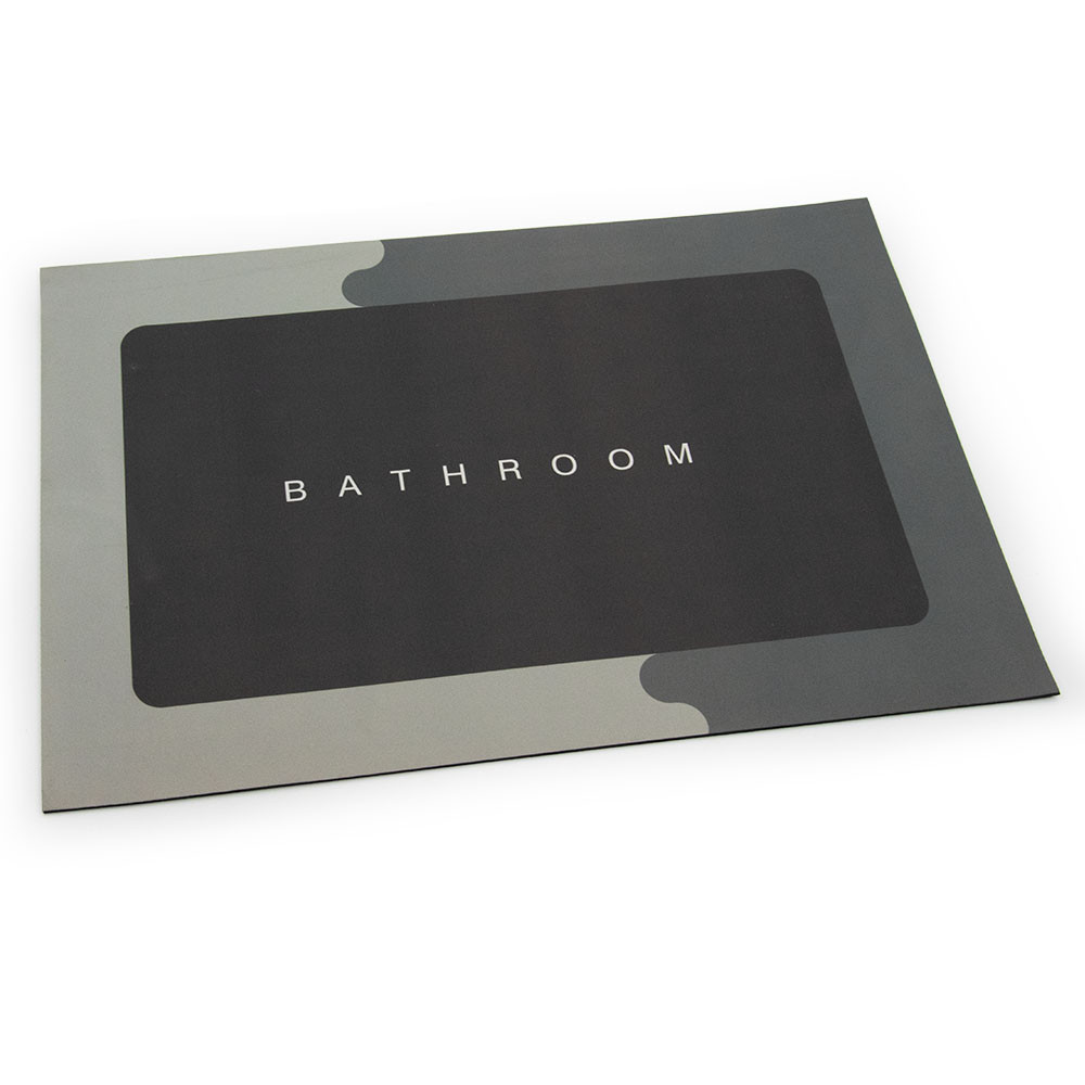 Szilikon csúszásmentes fürdőszobai szőnyeg - szögletes / 60 x 40 cm