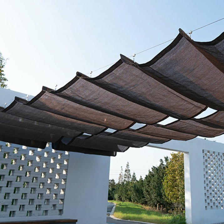Elite Garden® HDPE belátásgátló, betekintésgátló, árnyékoló háló kerítésre, fekete-barna színben + rögzítőzsinór, 1,5 x 25 m