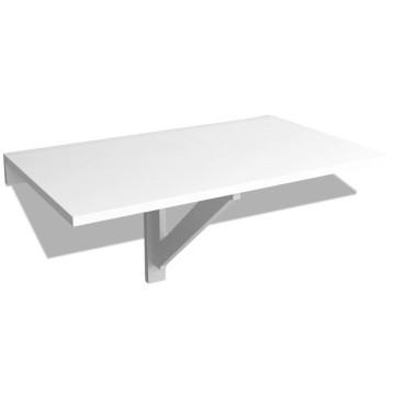 Fehér lehajtható fali asztal 100 x 60 cm - utánvét...