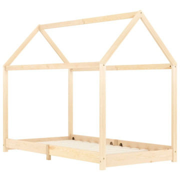 Tömör fenyőfa gyerekágy-keret 90 x 200 cm - utánvéttel vagy ingyenes szállítással