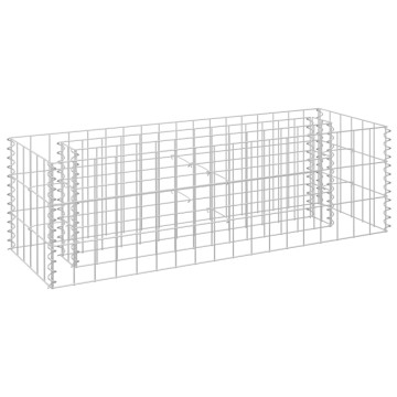 Horganyzott acél gabion virágtartó 90 x 30 x 30 cm - utánvéttel vagy ingyenes szállítással