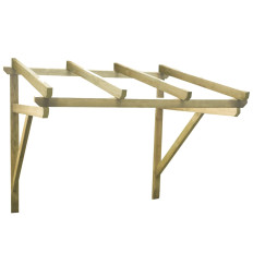 Tömör fenyőfa ajtóelőtető 200 x 100 x 160 cm - utánvéttel vagy ingyenes szállítással