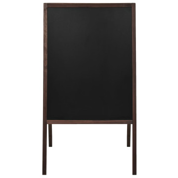 Szabadon álló kétoldalas cédrusfa iskolatábla 60 x 80 cm - utánvéttel vagy ingyenes szállítással