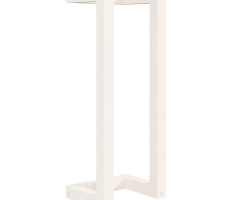 Fehér tömör fenyőfa törülközőtartó 23 x 18 x 60 cm - utánvéttel vagy ingyenes szállítással