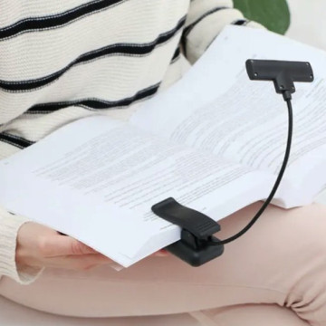Csíptethető COB LED lámpa - olvasólámpa flexibilis szárral