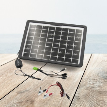 15W napelemes töltő panel - akkumulátor és telefon...
