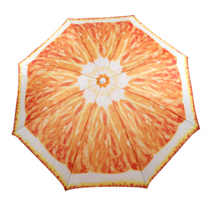 Gyümölcsmintás Napernyő 190 cm – Narancs, Dinnye, Kiwi, Kék Átmenetes
